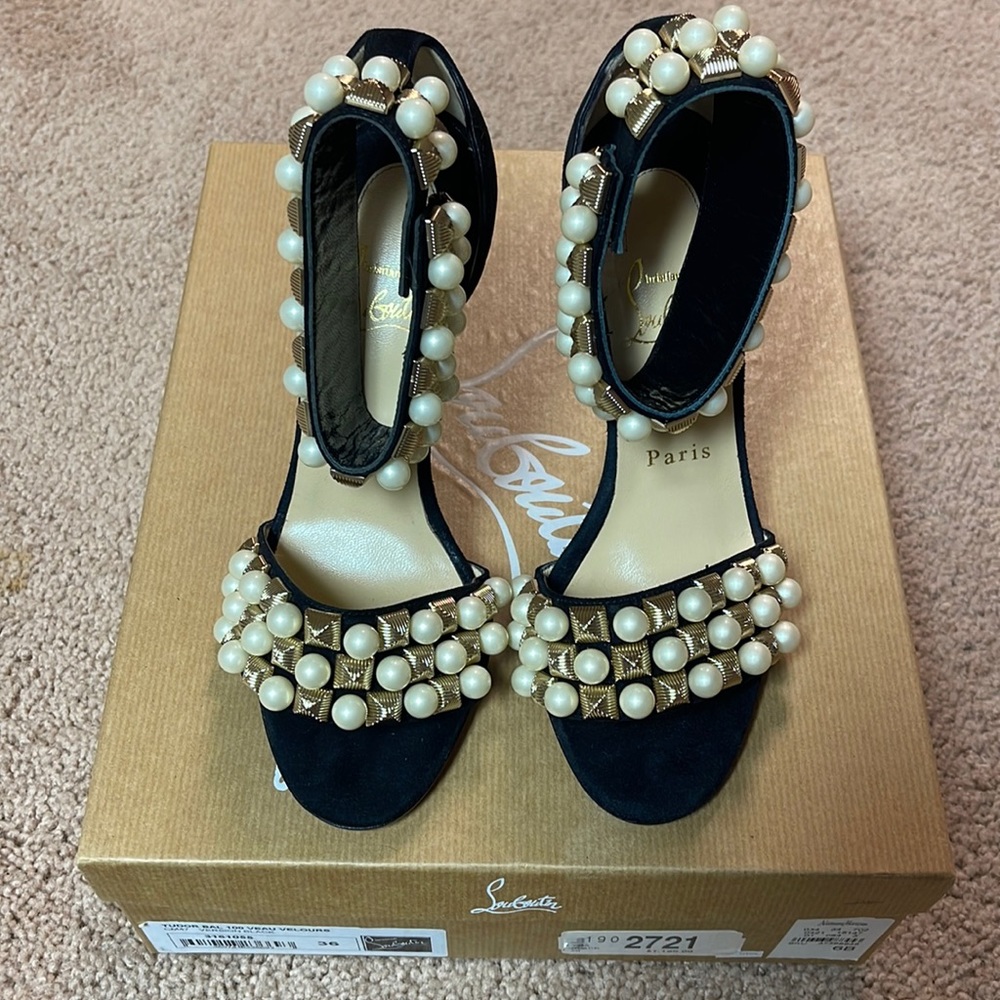Christian Louboutin Tudor bal 120 veau velours.